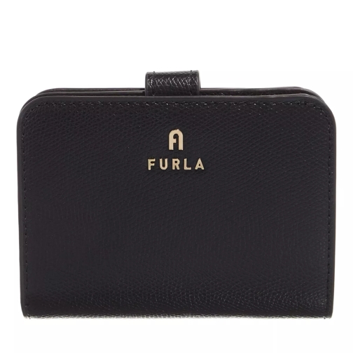 Furla Furla Camelia S Compact Wallet Nero Portemonnaie mit Überschlag