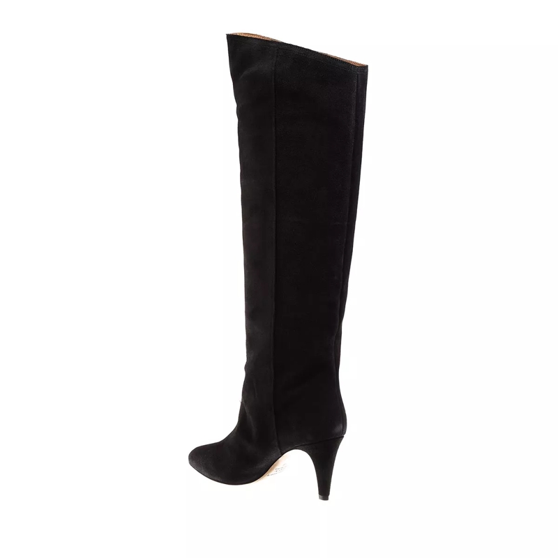 Isabel Marant Stiefel Lispa Heeled Boots Suede Faded Black(Image 2)
