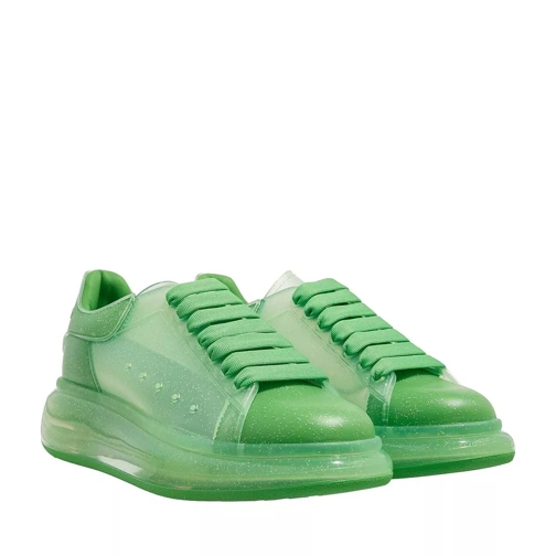 Alexander McQueen Larry Glittery Rubber Sneakers Green lage-top sneaker