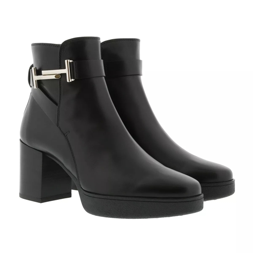Tod's Double T Ankle Boots Leather Black Stiefelette