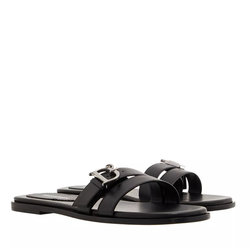 Dsquared2 Flat Sandal Black Slip-in skor