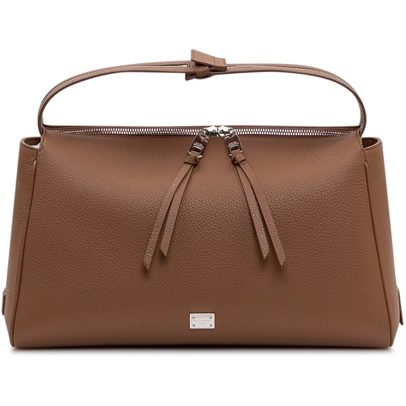 Dolce&Gabbana Schultertasche Borsa a Spalla con Tracolla Regolabile beige