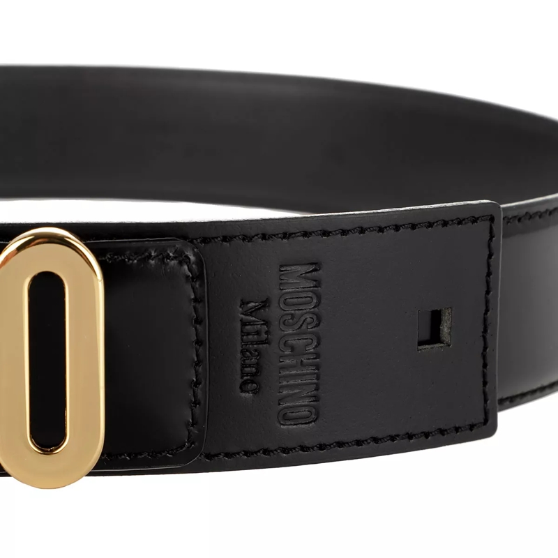 Moschino Ledergürtel Belt Black(Image 4)