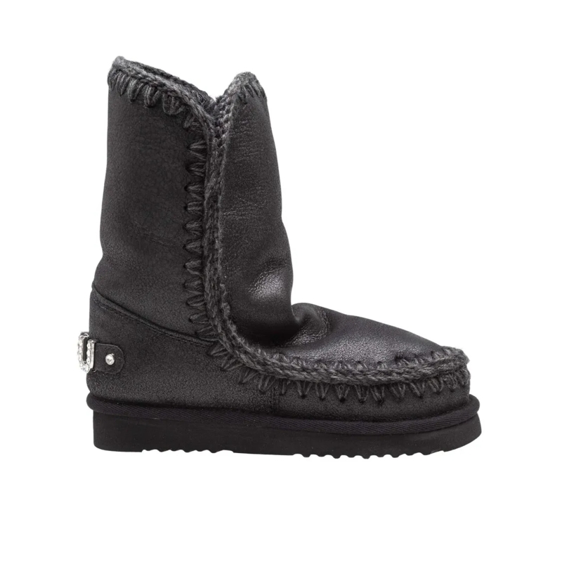 Mou Bottes Black/Grey Eskimo 24 Leather Boot Black