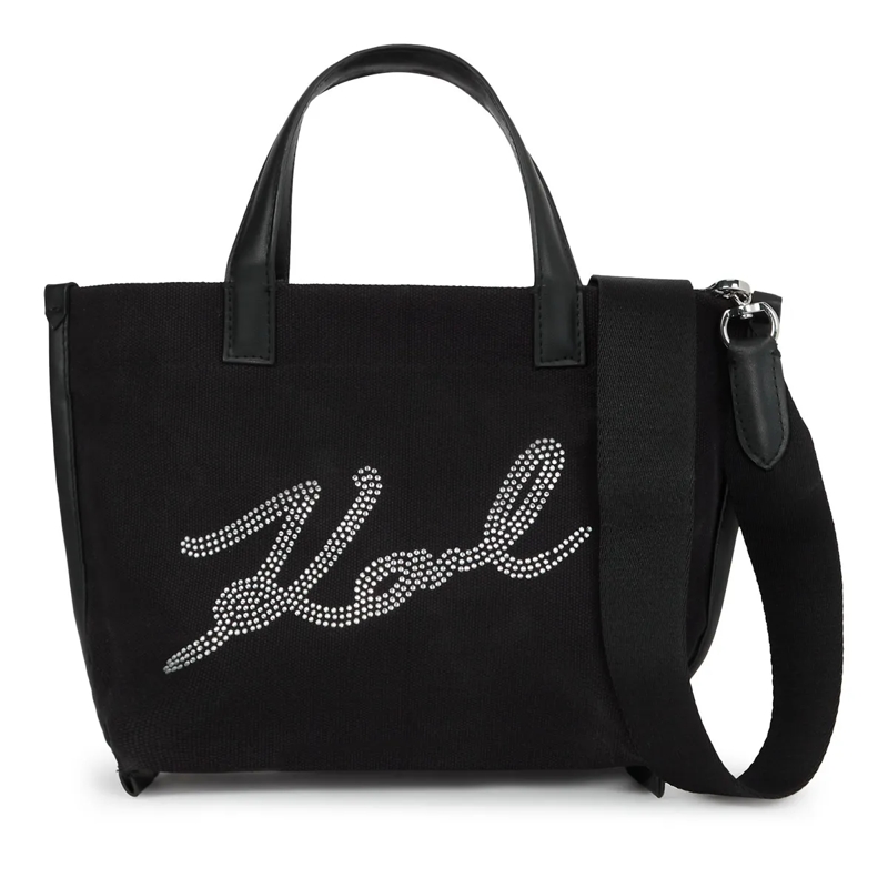 Karl Lagerfeld Shopper K/Signature Mini-Shopper mit Strass Shopper schwarz