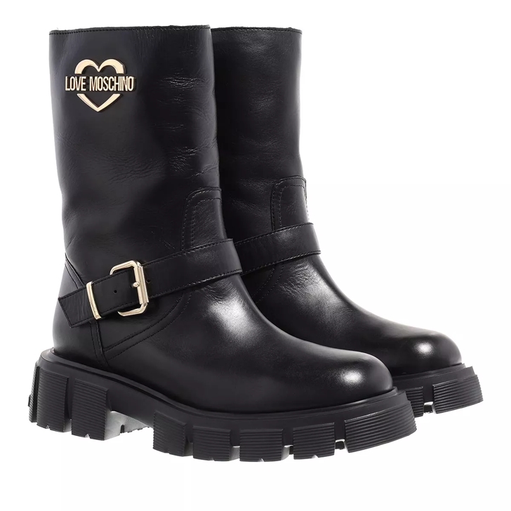 Moschino best sale leather boots