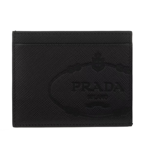 Prada Credit Card Wallet Saffiano Black Porte-cartes