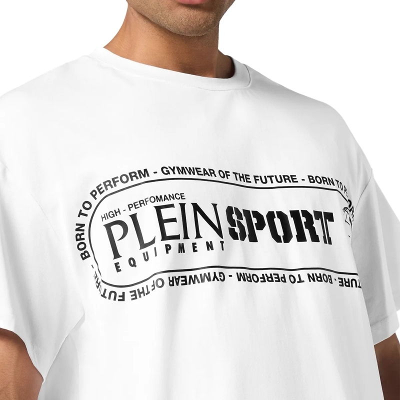 Plein Sport T-Shirt T-Shirt Rundhalsausschnitt Ss Logo weiss(Image 5)