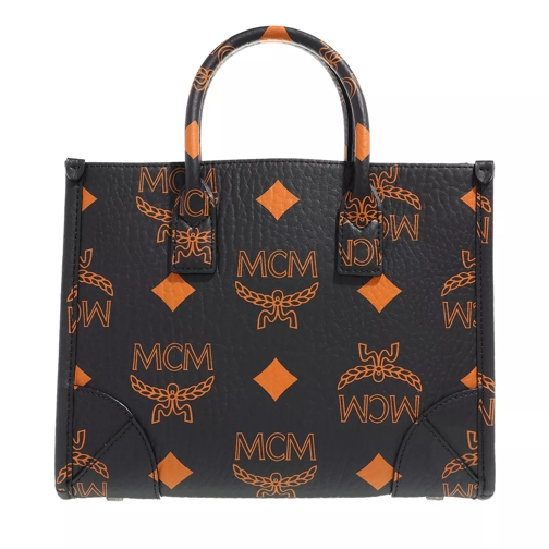 MCM Munchen Tote Small Black Crossbody Bag