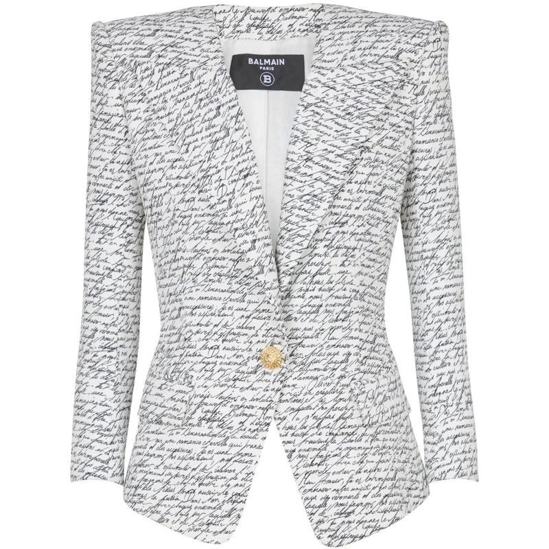 Balmain Veste de transition Jackets White weiß
