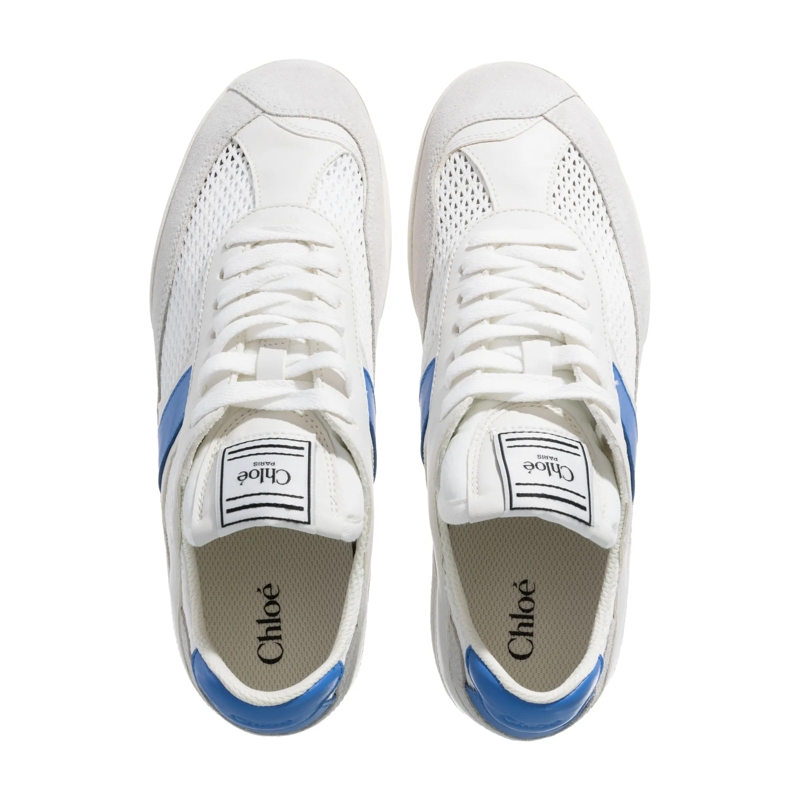 Chloé Low-Top-Sneaker Kick Sneaker White Blue(Image 6)