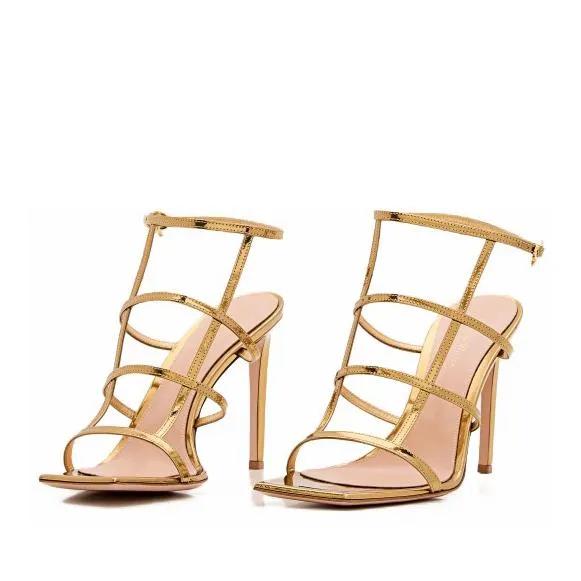 Gianvito Rossi Sandalen & Sandaletten - Letal Leather Heel Sandals - für Damen