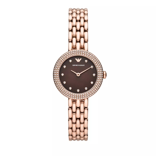 Emporio Armani Emporio Armani Two-Hand Steel Watch Rose Gold Dresswatch