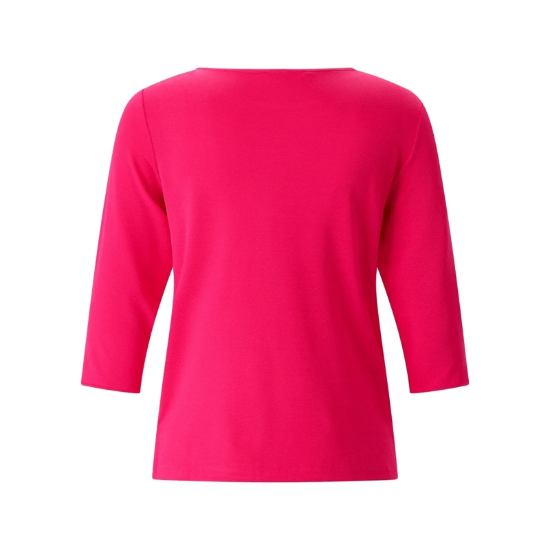 Kimmich Trikot T-shirt à manches 3/4 Shirt aus Viskose-Crêpe weiß(Image 6)