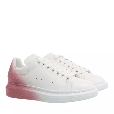 Alexander mcqueen shoes white and pink sale