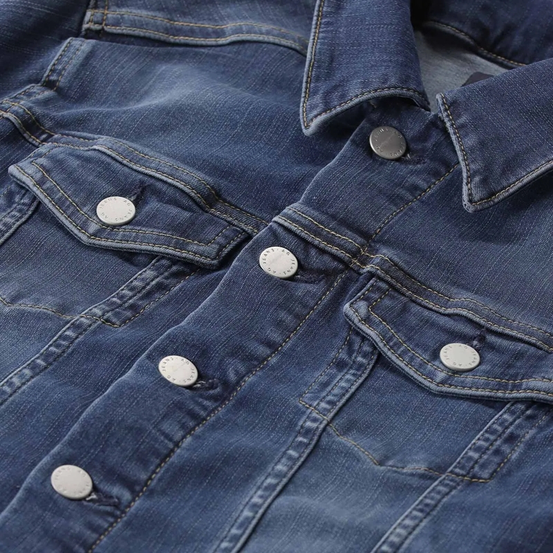 Adriano Goldschmied Jeansjacke Jeansjacke mit Hemdkragen blau(Image 3)