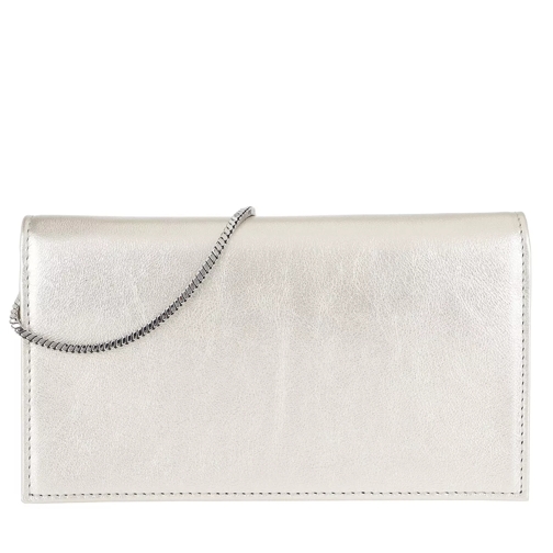 Abro Mimosa Leather Crossbody Bag White/Whitegold Borsetta a tracolla