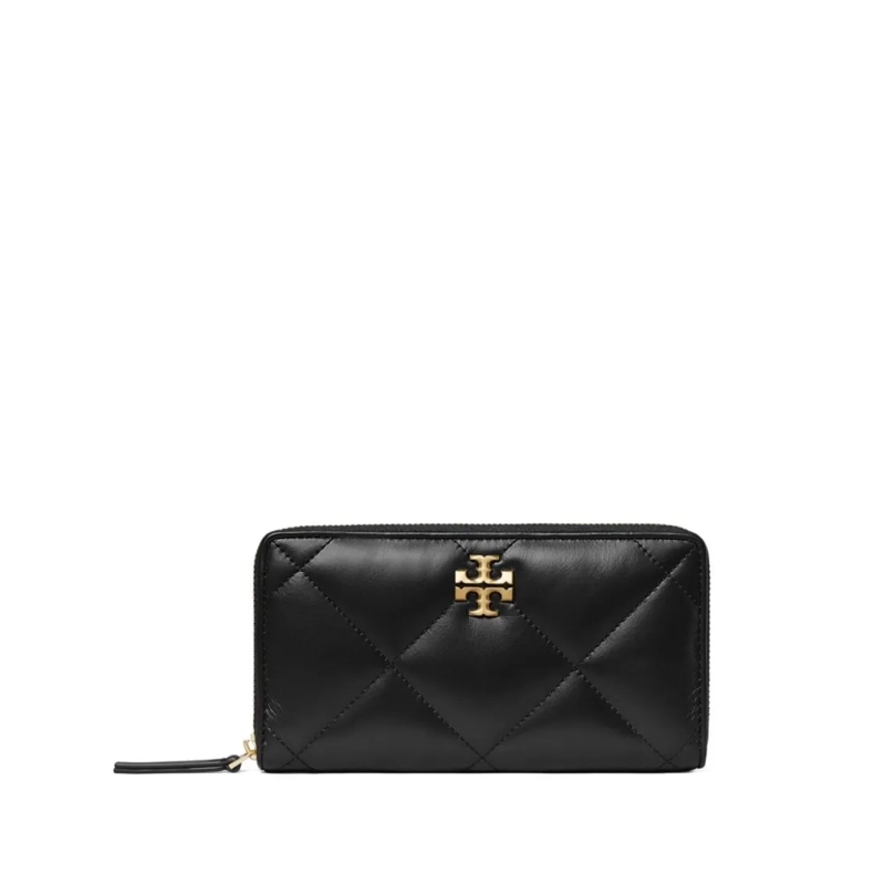 Tory Burch Geldbörse Kira Diamond Quilt Zip Continental Wallet Black