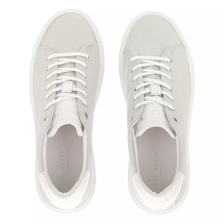 Ladies white hot sale leather trainer