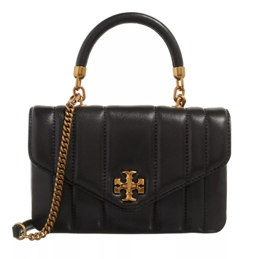 Black Kira mini quilted leather shoulder bag, Tory Burch