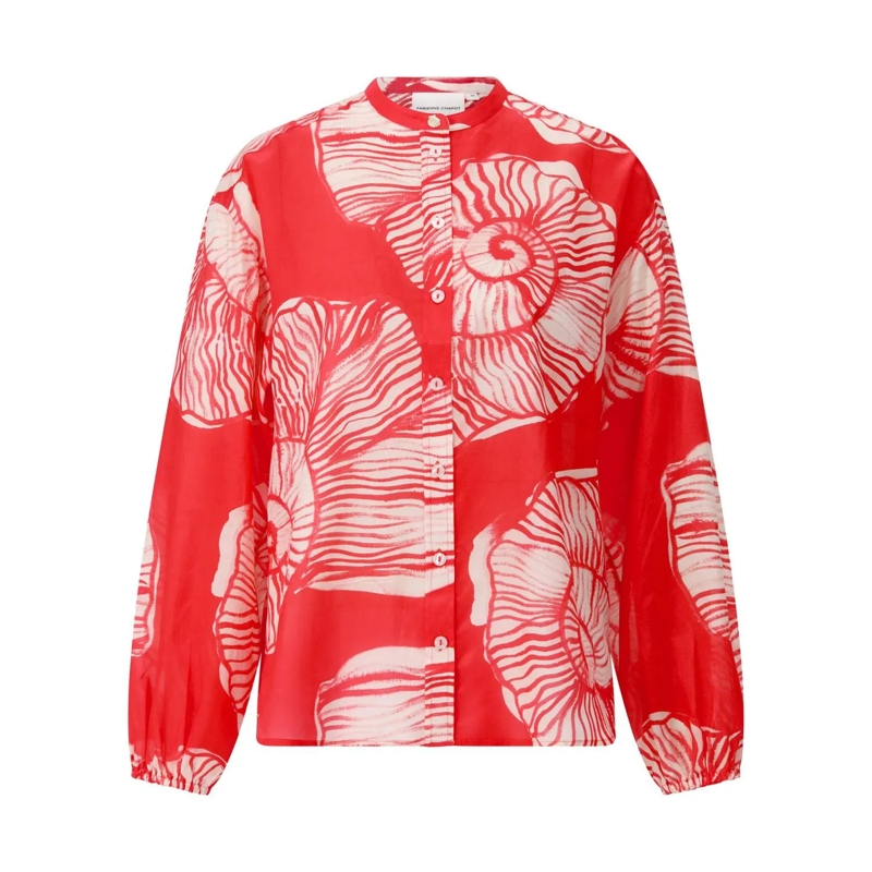 Fabienne Chapot Bluse Bluse Lente mit Print Rot