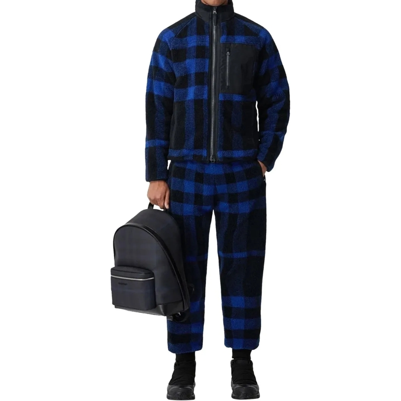 Burberry  Dimitri Check Fleece Pants blau (Image 3)