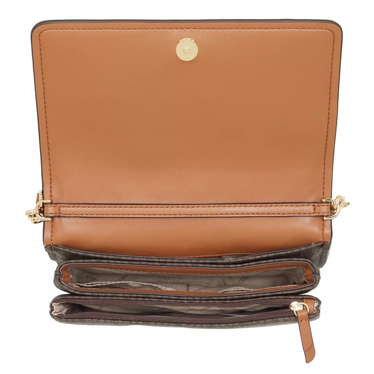 Michael Kors Jet Set Leather Crossbody Bag - Brown