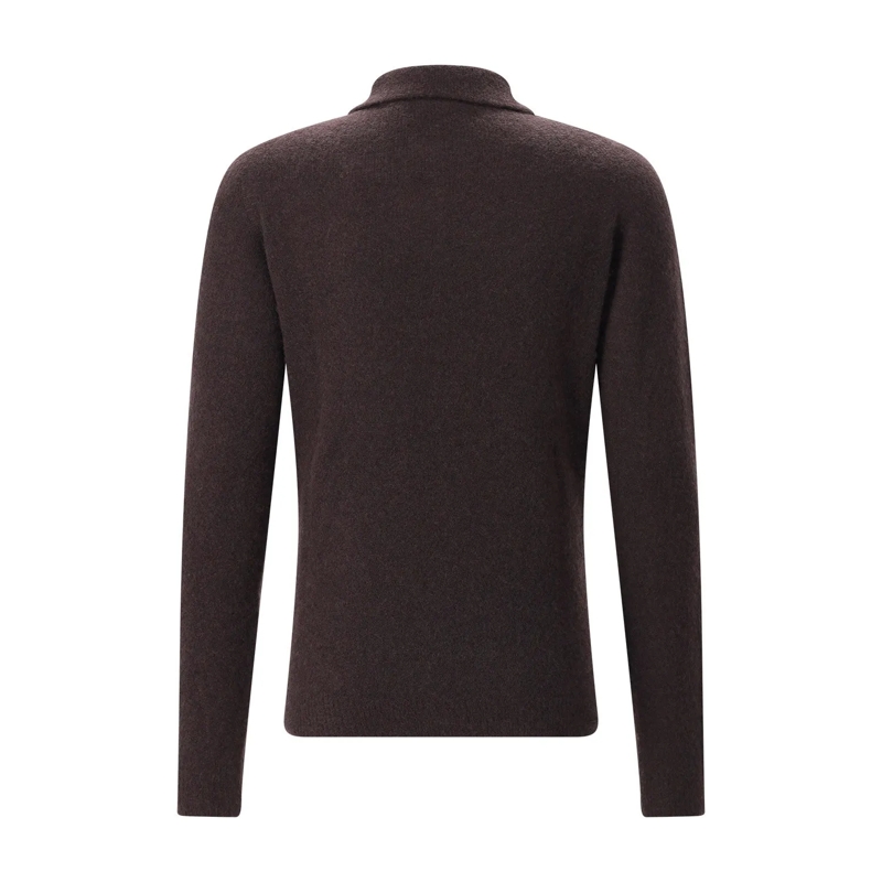 Roberto Collina Polo Pullover aus Kaschmir-Seiden-Mix braun(Image 2)