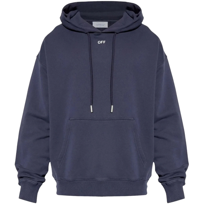 Off-White  Heren Brush Arrow Hoodie Blauw blau