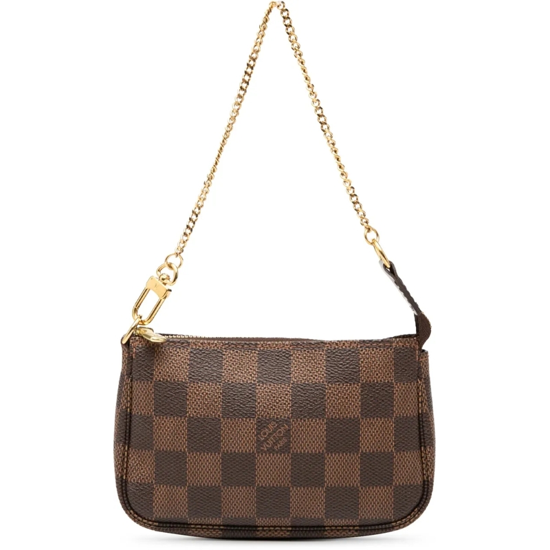 Louis Vuitton Tote Damier Ebene Mini Pochette Accessoires braun
