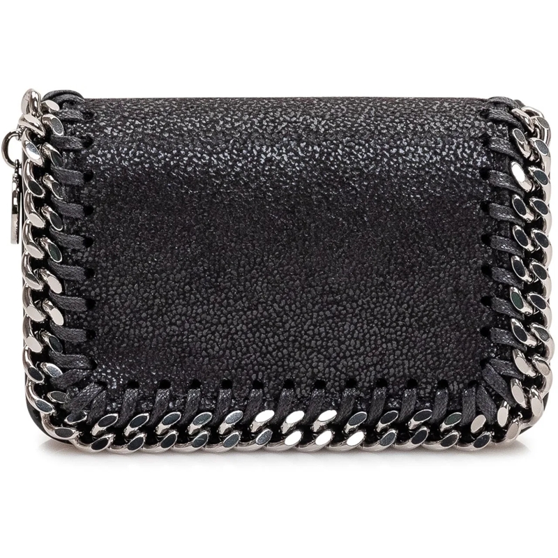 Stella McCartney Geldbörse Portacarte Falabella schwarz
