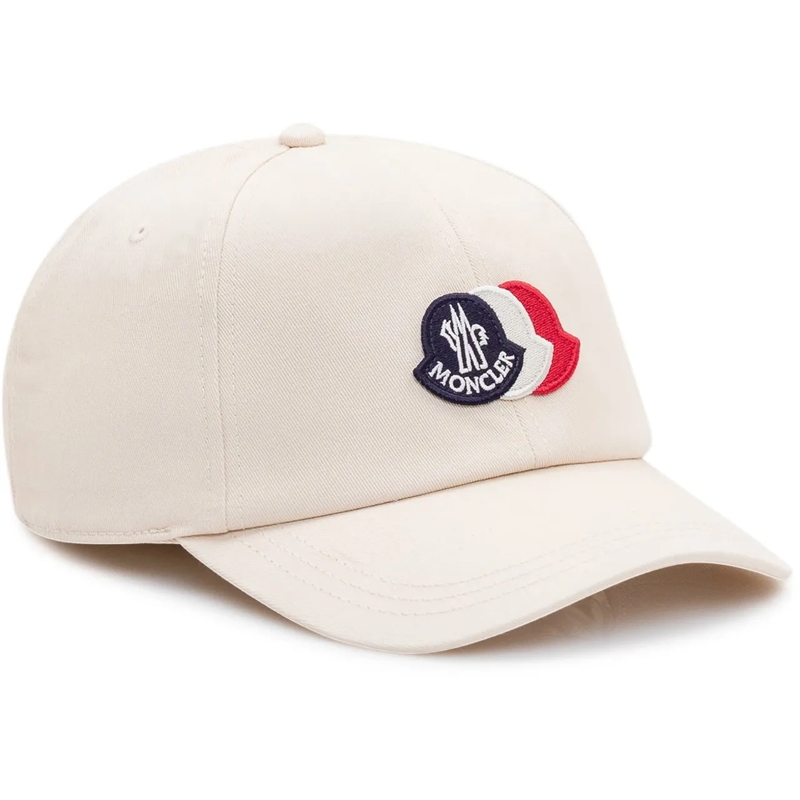 Moncler  Cappello Baseball con Logo Ricamato weiß(Image 2)