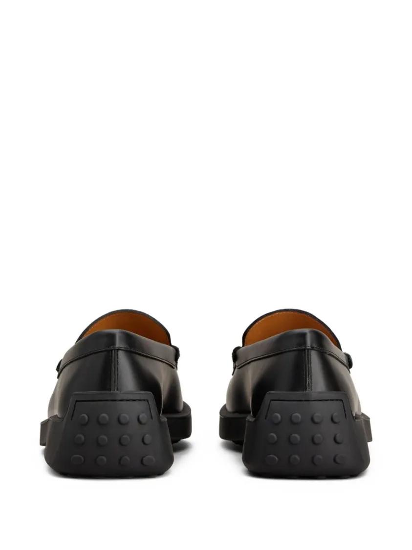Thumbnail - Tod's Loafer - Smooth Leather Loafers With Rubberized Sole - Gr. 8 - in Schwarz - für Damen