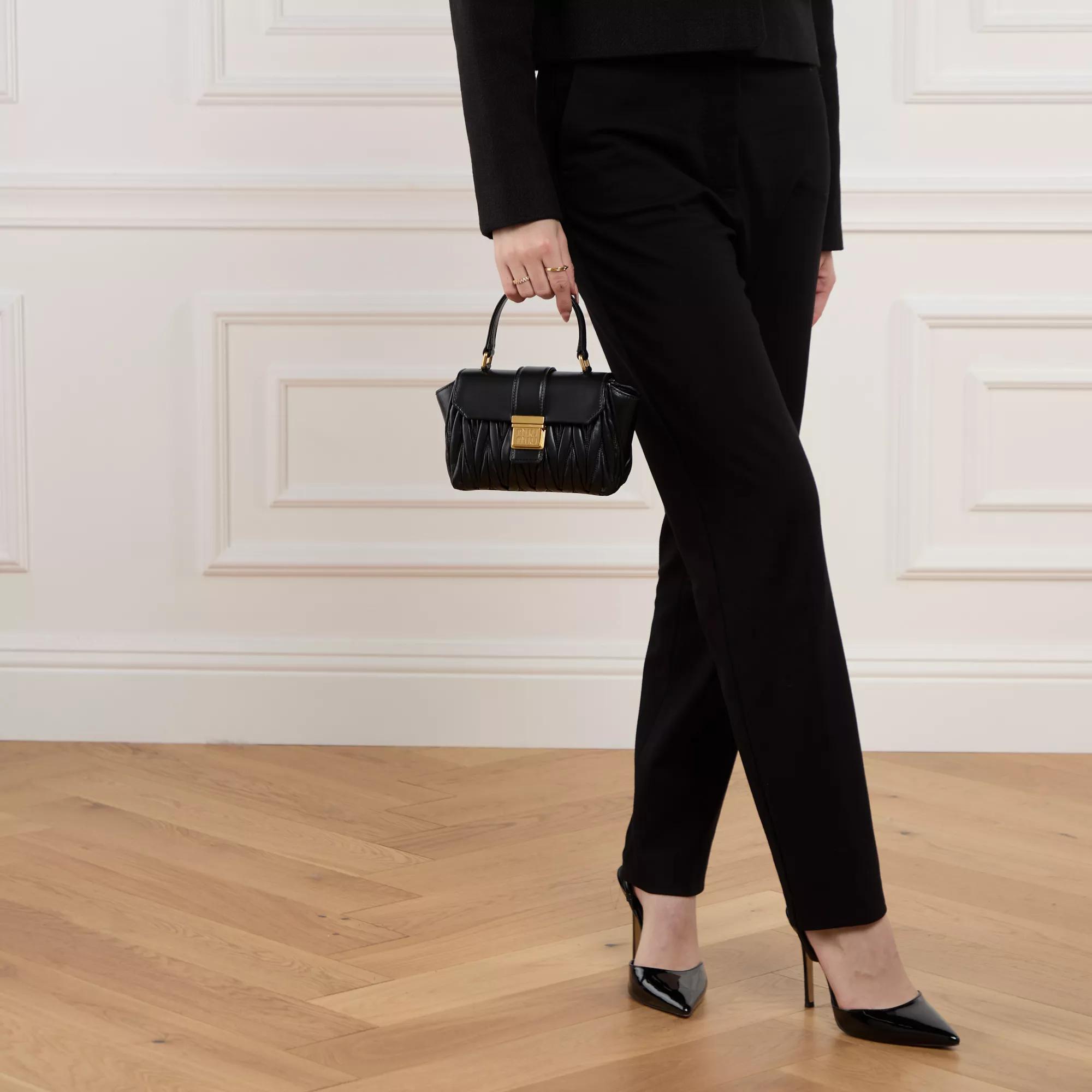 Miu Miu Woman Shoulder Bag Black | Satchel