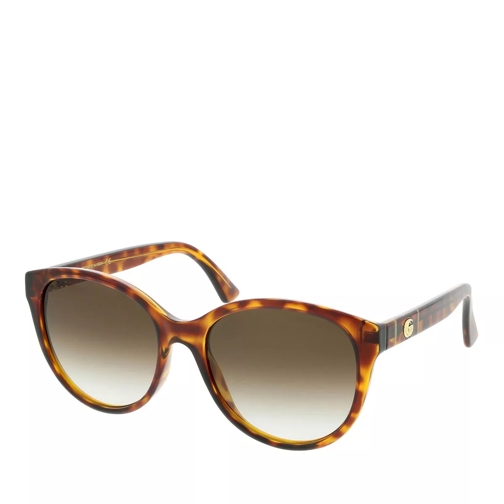 Gucci GG0631S-002 56 Sunglasses Havana-Havana-Brown Lunettes de soleil