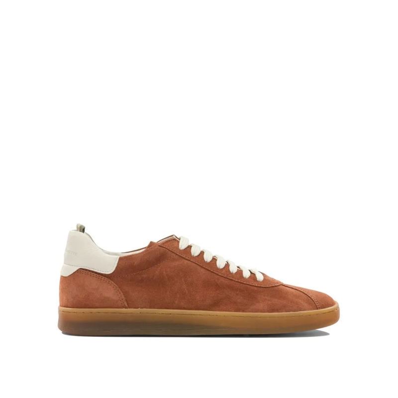 Officine Creative Low-Top-Sneaker Slip-On Sneakers With Suede Upper And Contrasting  Brown