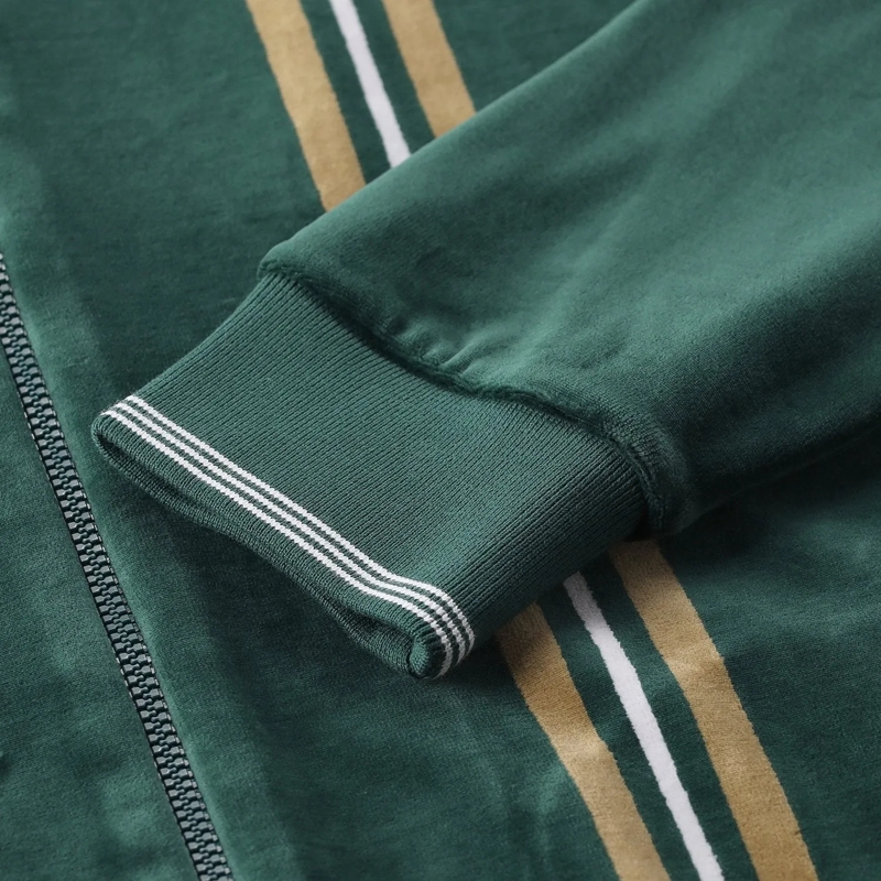 Casablanca Strickjacke Sweatjacke aus Baumwoll-Mix grün(Image 5)
