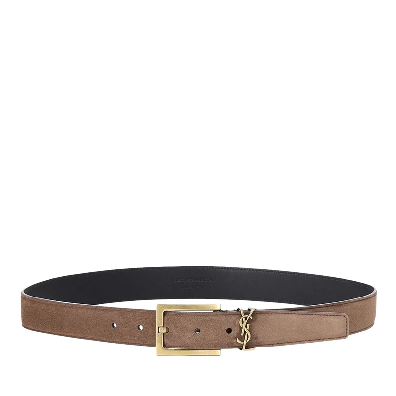 Saint Laurent Gürtel Gürtel aus Veloursleder braun(Image 3)