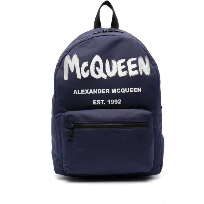 Alexander McQueen Sac à dos Bags Blue blau