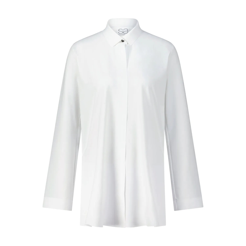 Sassenbach Blouse Lange Hemdbluse Anoush weiß