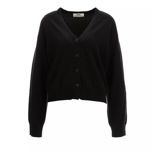 Sminfinity infinite cropped cardy 9999 BLACK Cardigan in cashmere
