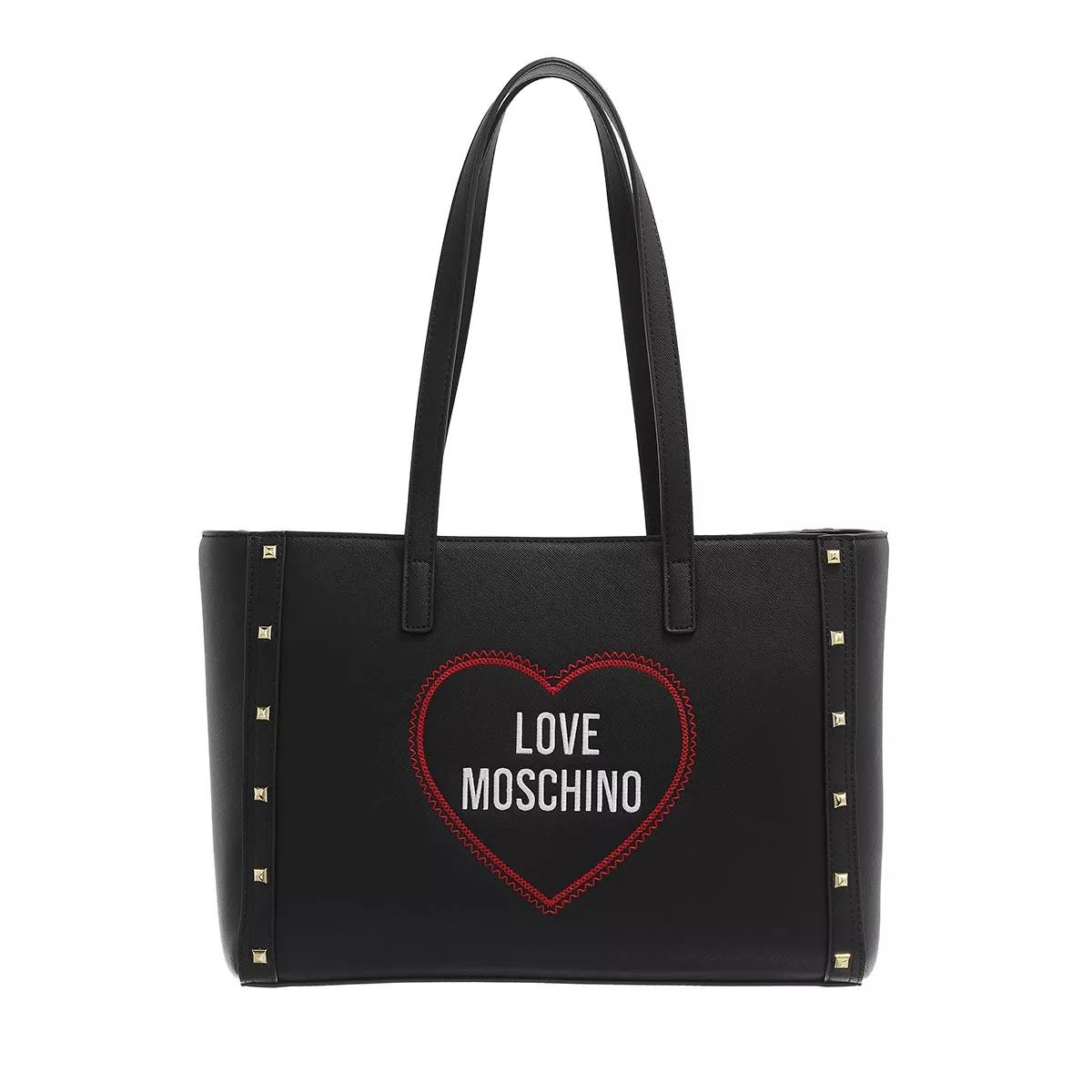 Love moschino saffiano handle bag online nero