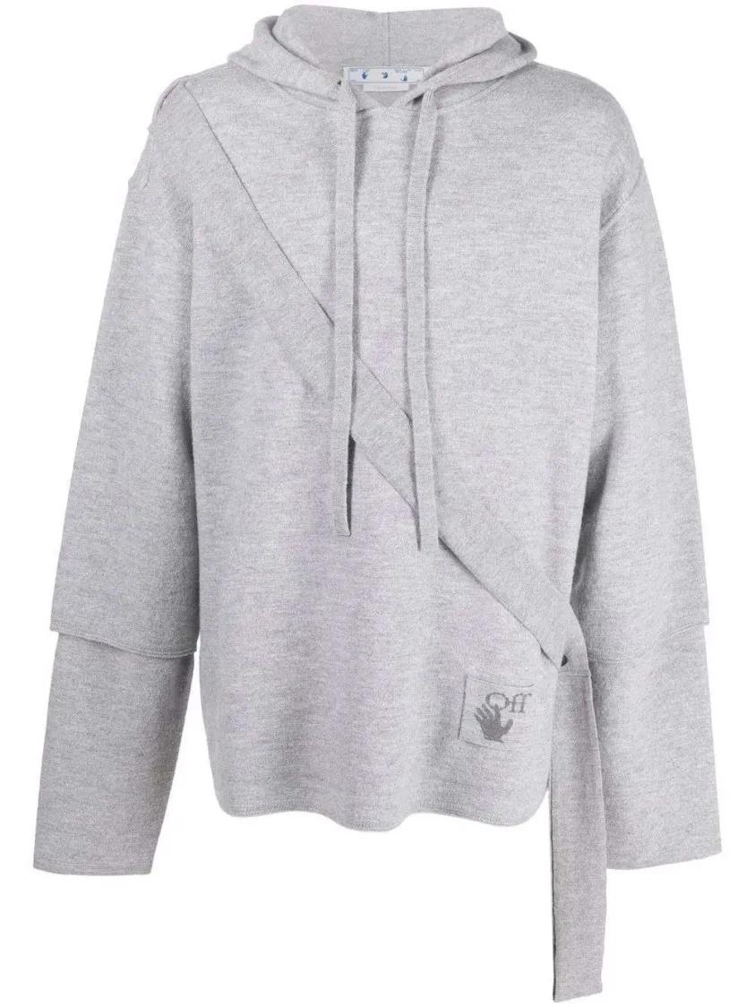 Thumbnail - Off-White - Easybreezy Logo-Patch Hoodie - Größe S - weiß