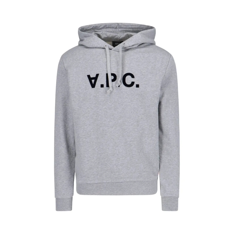 A.P.C.  Logo Hoodie – Grey Grey