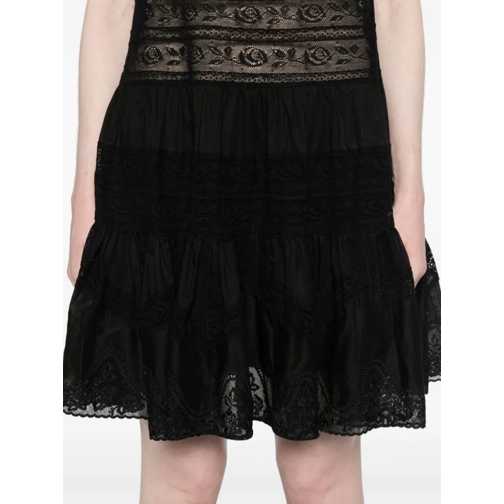 Zimmermann Mini Jurken Halliday Lace Dress Black