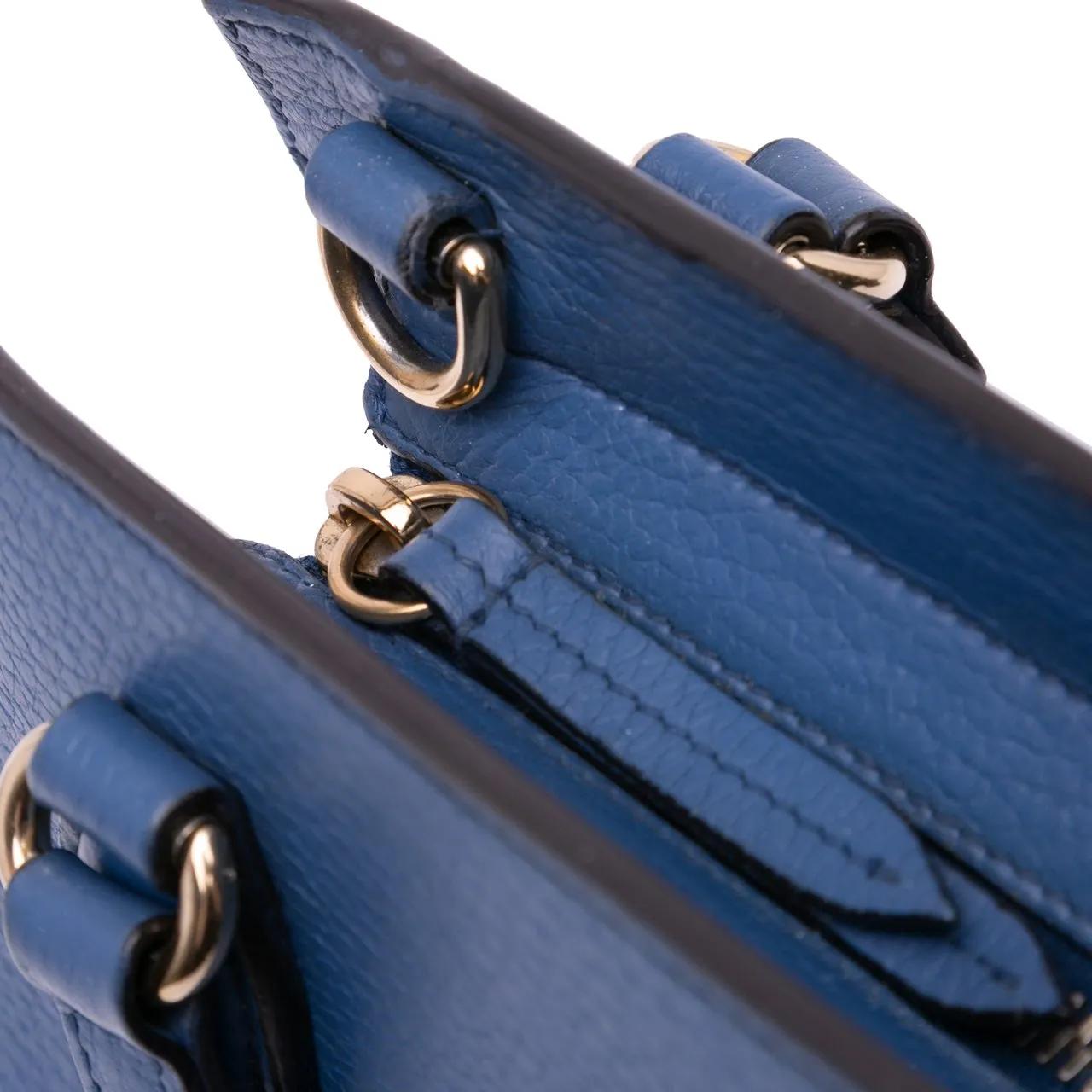 Thumbnail - Gucci Hobo Bags - Medium Dollar Calf Soho Top Handle Convertible Tot - Gr. unisize - in Blau - für Damen