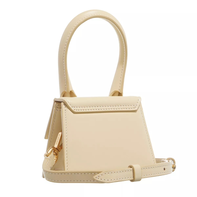 Jacquemus Micro sac Le Chiquito Top Handle Bag Leather White(Image 4)