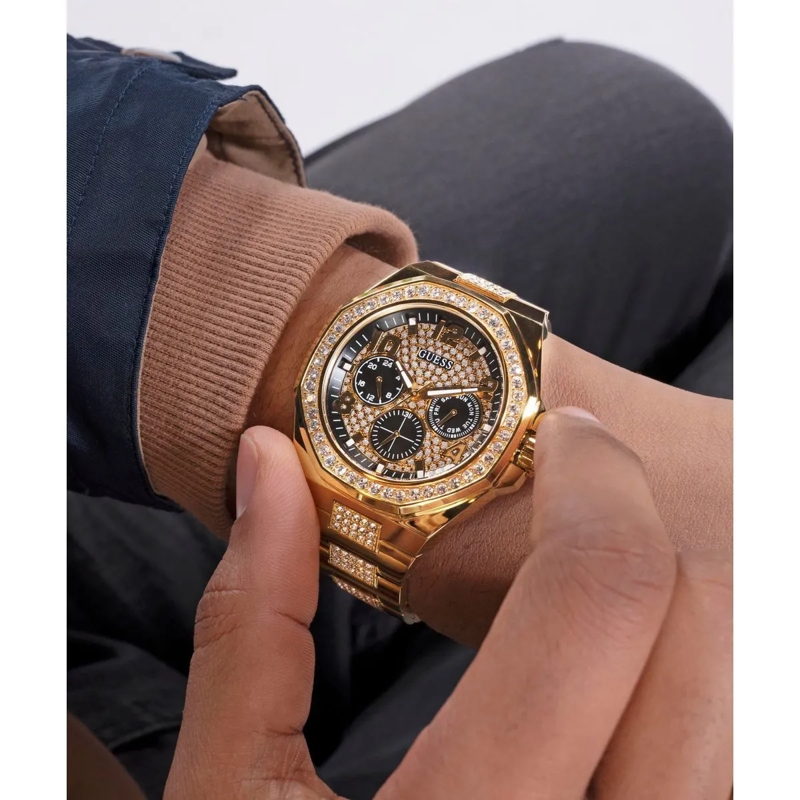 Guess Quarzuhr Quarz-Analoguhr Empire gold(Image 4)