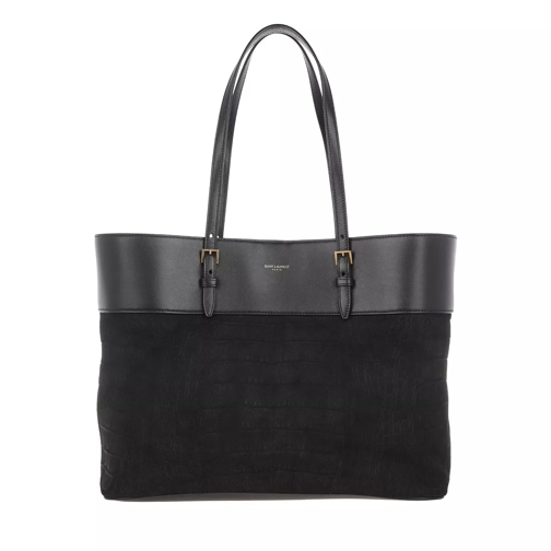 Saint Laurent Boucle Shopping Bag Leather Black Boodschappentas