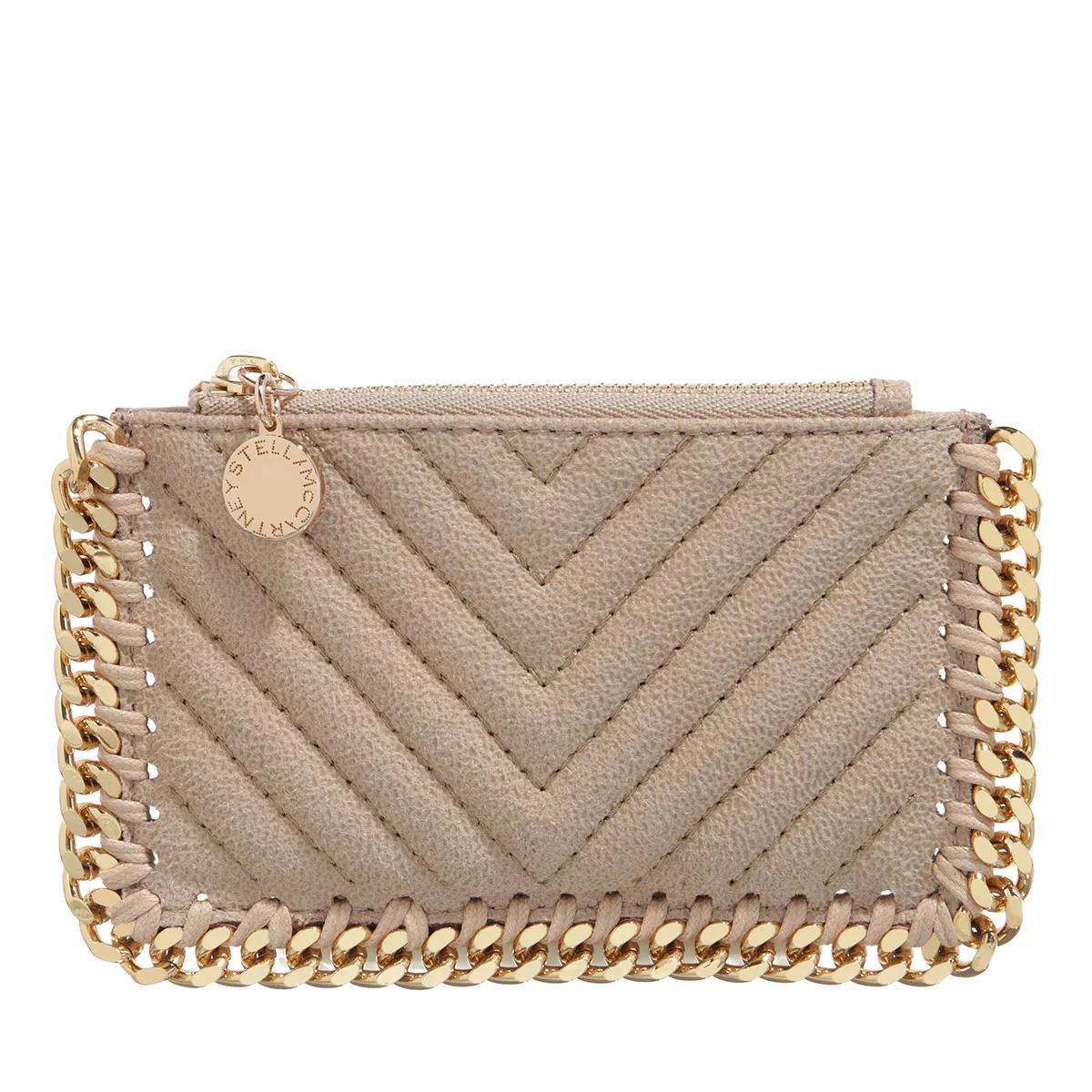 Stella McCartney Portemonnaie - Creveon Card Holder - Gr. unisize - in Beige - für Damen